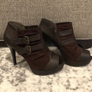 Guess brown booties